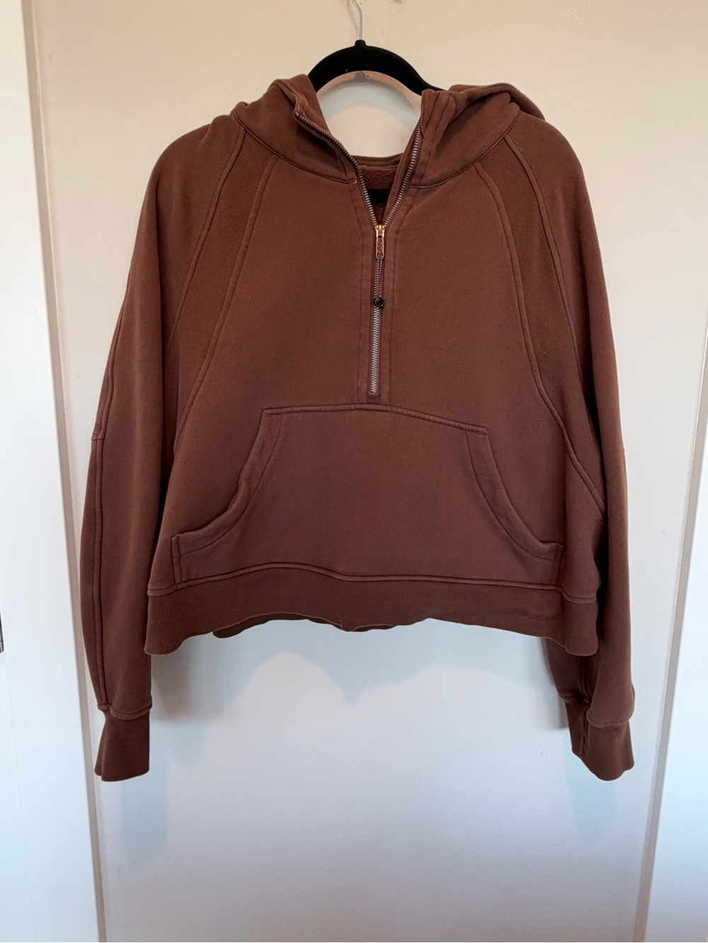 lululemon athletica Brown Half-Zip Hoodie